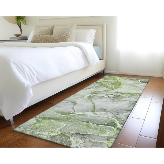 Chantille ACN519 Green 2'3" x 7'6" Rug