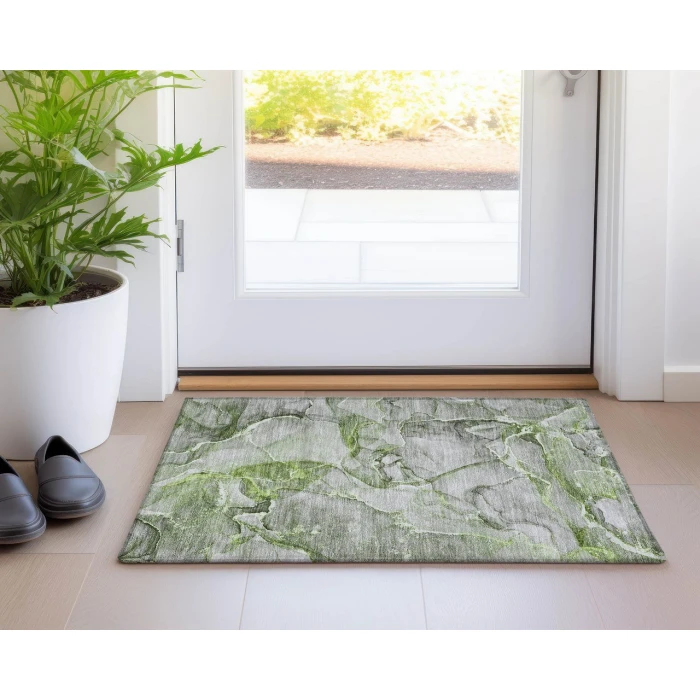 Chantille ACN519 Green 1'8" x 2'6" Rug