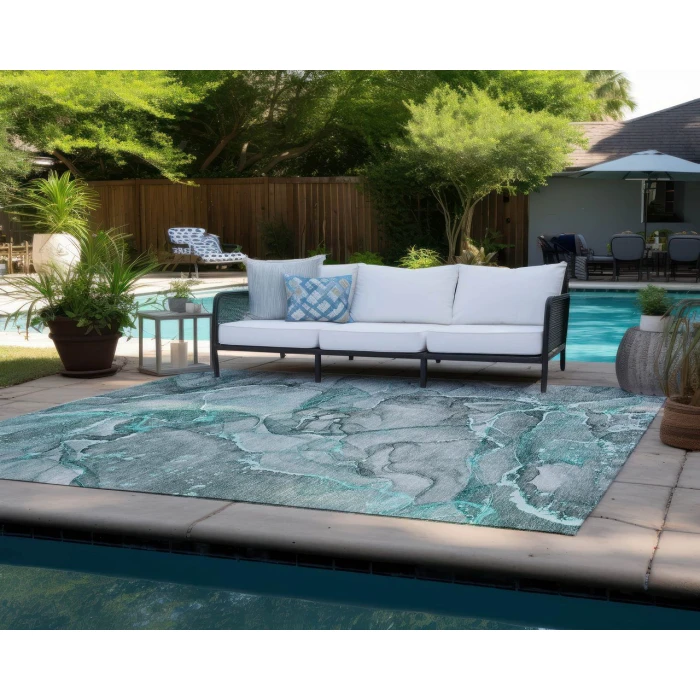 Chantille ACN519 Teal 10' x 14' Rug