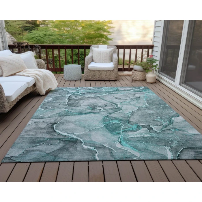 Chantille ACN519 Teal 10' x 14' Rug
