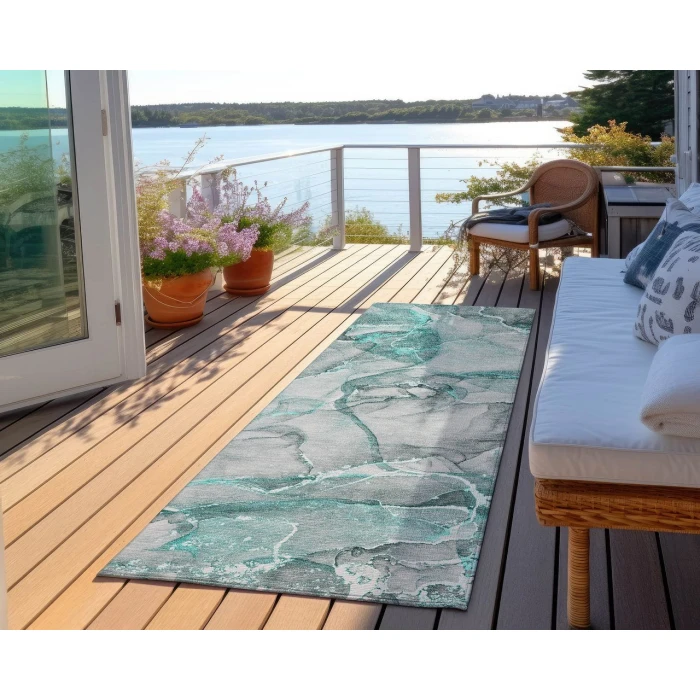 Chantille ACN519 Teal 2'3" x 7'6" Rug