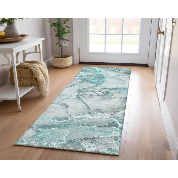 Chantille ACN519 Teal 2'3" x 7'6" Rug