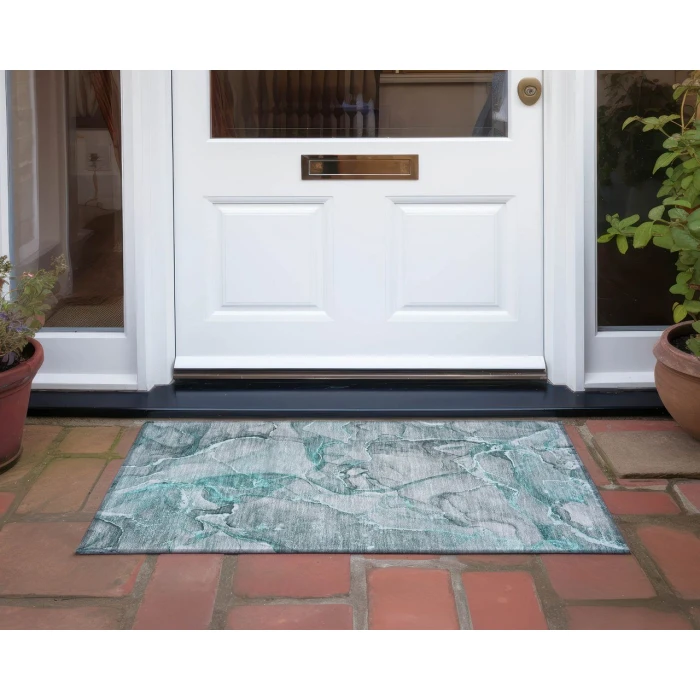 Chantille ACN519 Teal 1'8" x 2'6" Rug