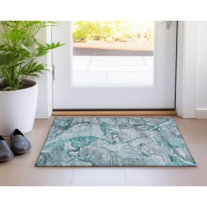 Chantille ACN519 Teal 1'8" x 2'6" Rug