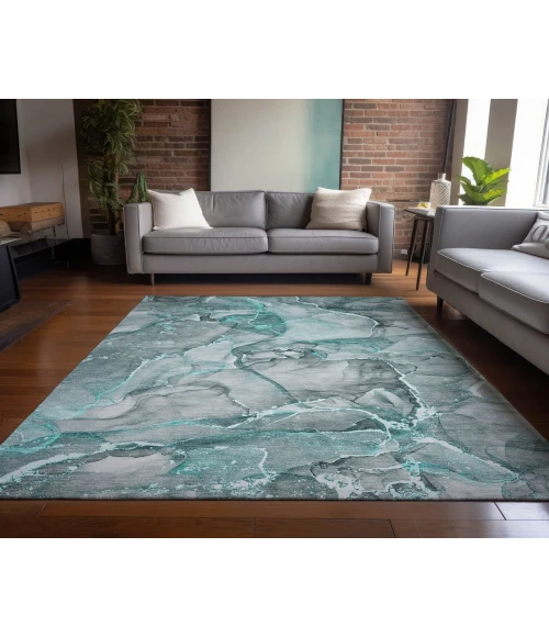 Chantille ACN519 Teal 3' x 5' Rug