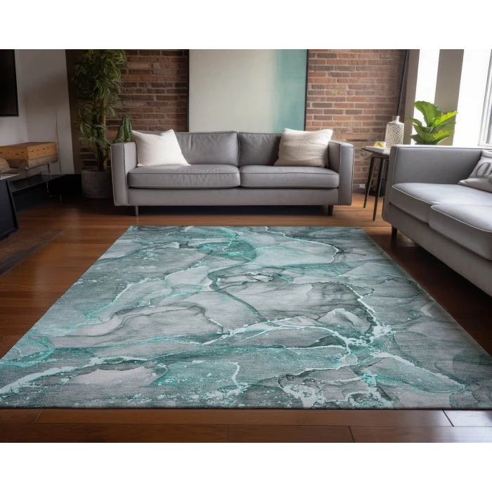 Chantille ACN519 Teal 10' x 14' Rug