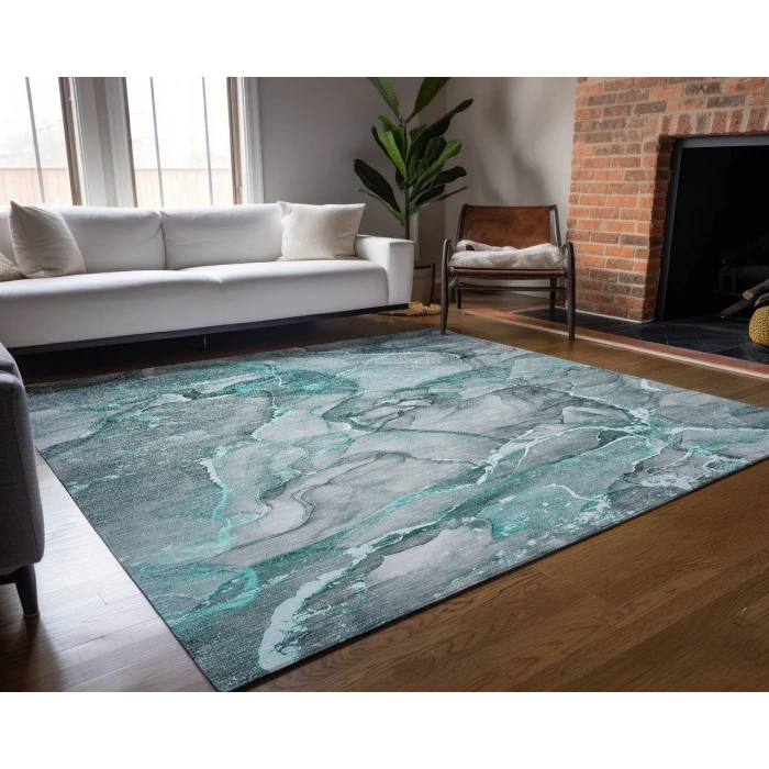 Chantille ACN519 Teal 10' x 14' Rug