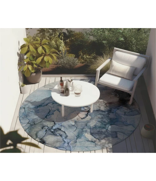 Chantille ACN520 Blue 8' x 8' Rug