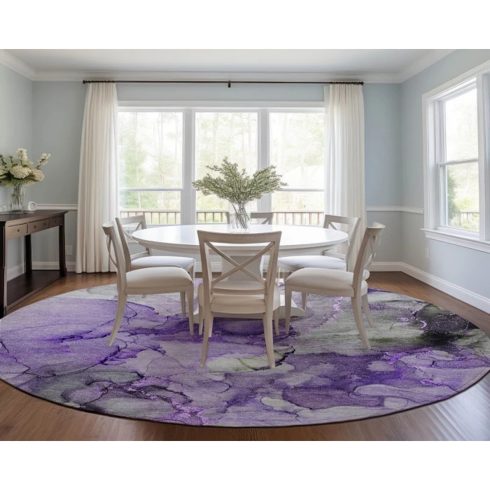 Chantille ACN520 Purple 8' x 8' Rug