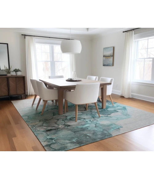 Chantille ACN520 Teal 3' x 5' Rug
