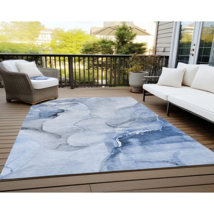 Chantille ACN521 Blue 3' x 5' Rug