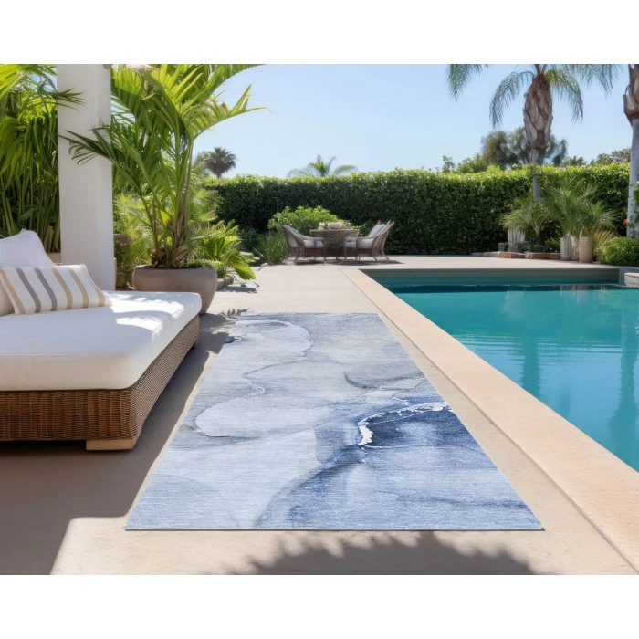 Chantille ACN521 Blue 2'3" x 7'6" Rug