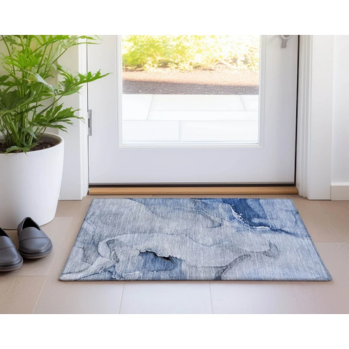 Chantille ACN521 Blue 1'8" x 2'6" Rug