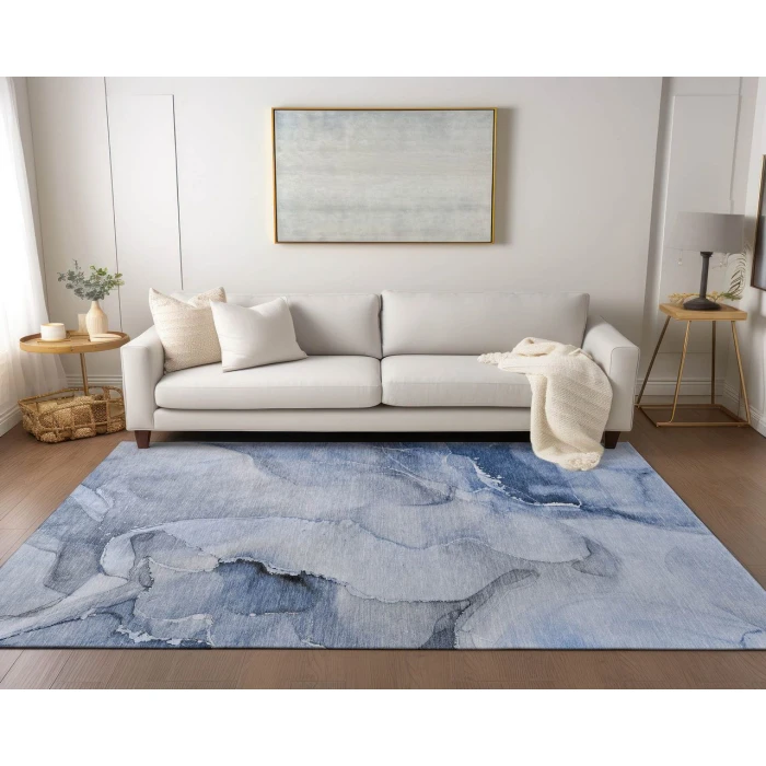Chantille ACN521 Blue 3' x 5' Rug