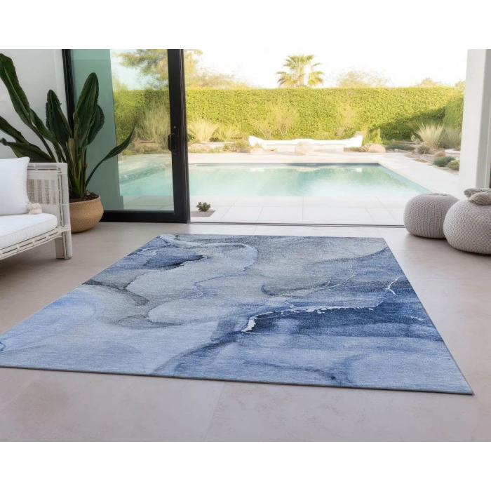 Chantille ACN521 Blue 3' x 5' Rug