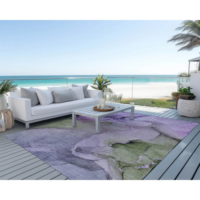 Chantille ACN521 Purple 3' x 5' Rug