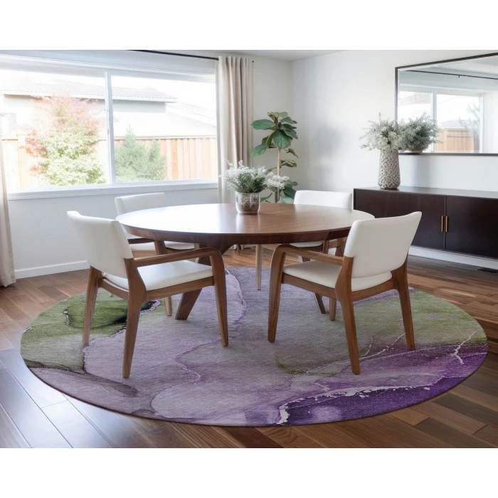 Chantille ACN521 Purple 8' x 8' Rug