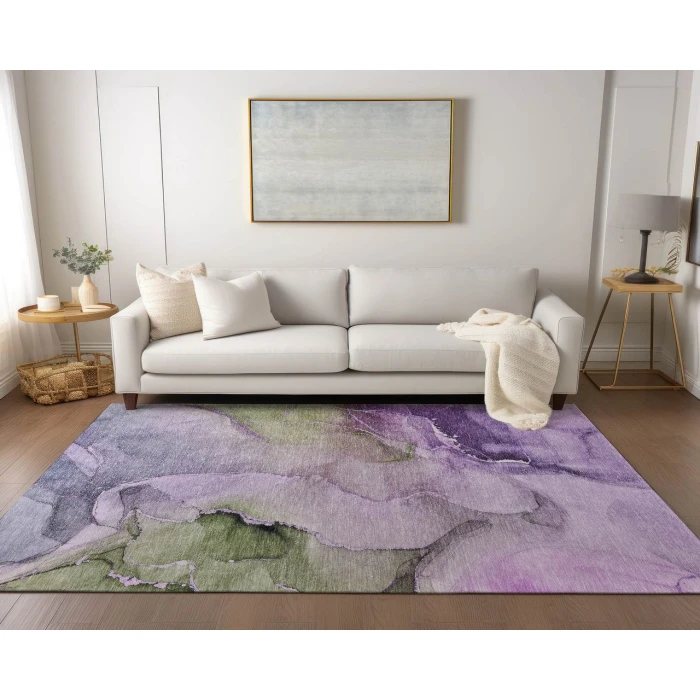 Chantille ACN521 Purple 3' x 5' Rug