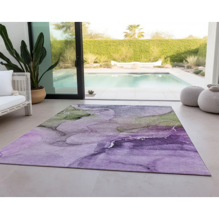 Chantille ACN521 Purple 3' x 5' Rug