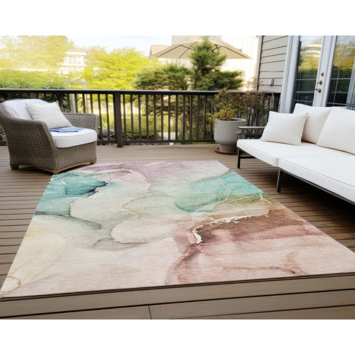 Chantille ACN521 Teal 5' x 7'6" Rug