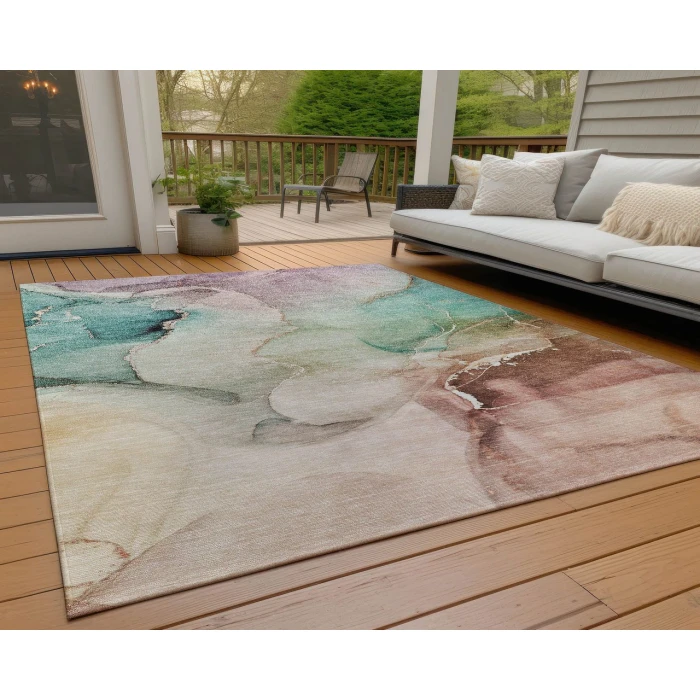 Chantille ACN521 Teal 5' x 7'6" Rug