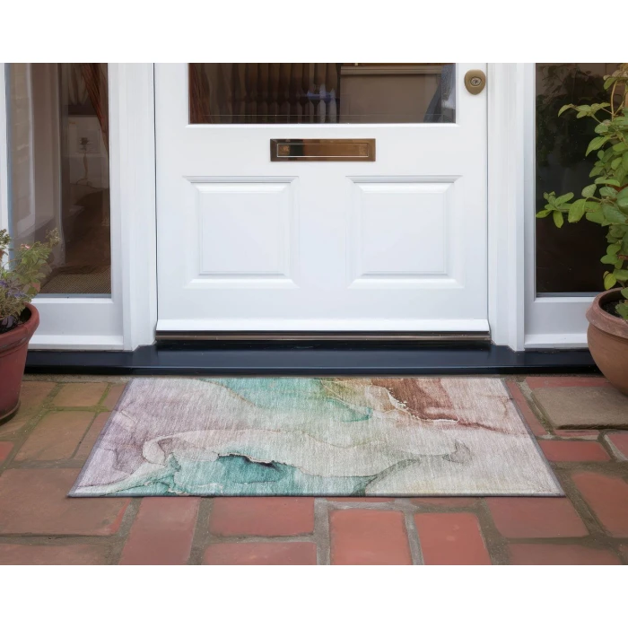 Chantille ACN521 Teal 1'8" x 2'6" Rug