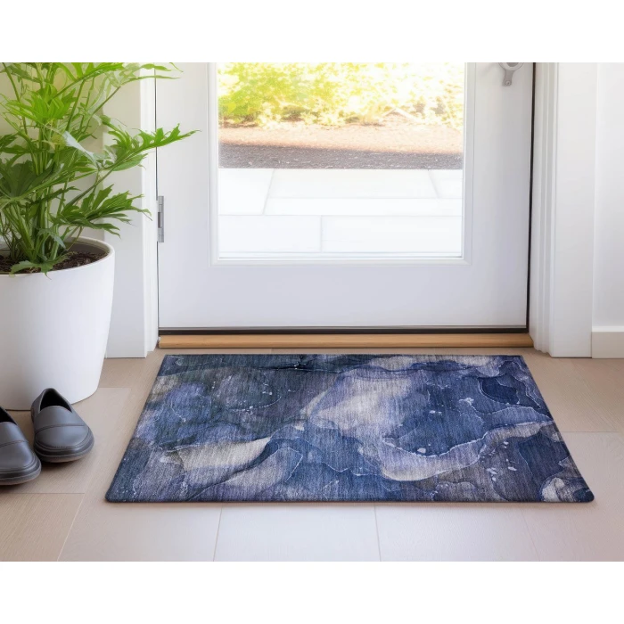 Chantille ACN522 Blue 1'8" x 2'6" Rug