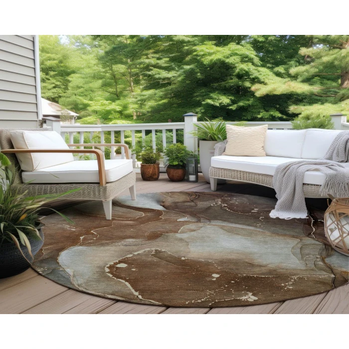 Chantille ACN522 Brown 8' x 8' Rug