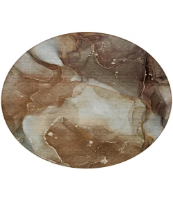 Addison Chantille ACN522 Brown 8 ft. x 8 ft. Round Rug