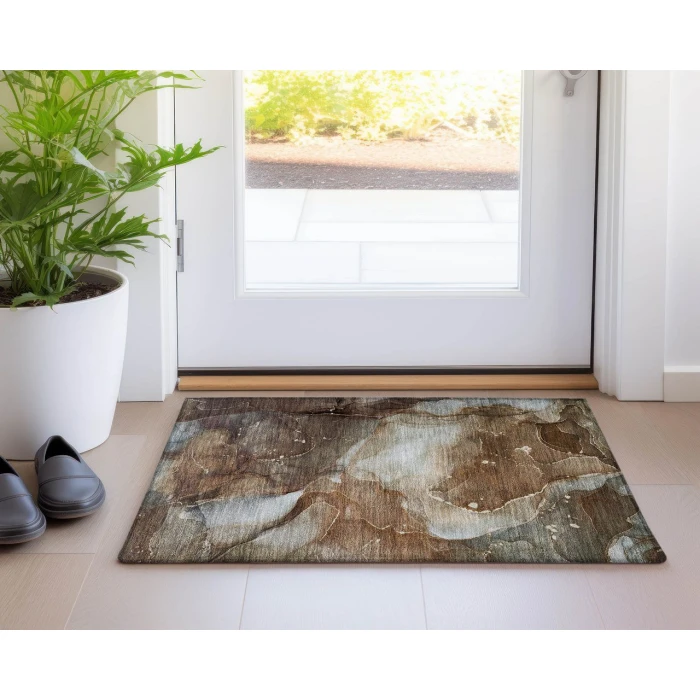 Chantille ACN522 Brown 1'8" x 2'6" Rug