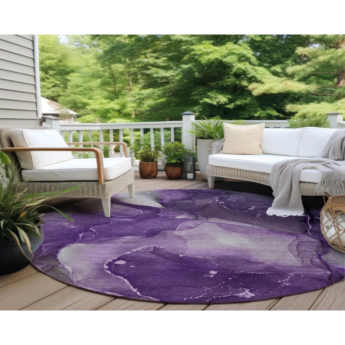 Chantille ACN522 Purple 8' x 8' Rug