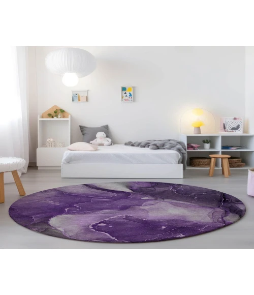 Chantille ACN522 Purple 8' x 8' Rug