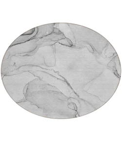 Addison Chantille ACN523 Silver 8 ft. x 8 ft. Round Rug