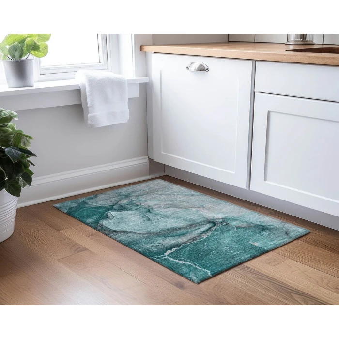 Chantille ACN524 Teal 1'8" x 2'6" Rug