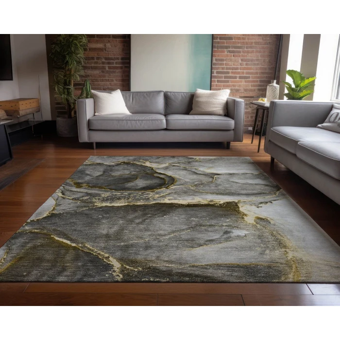 Chantille ACN525 Gold 3' x 5' Rug