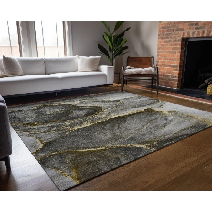 Chantille ACN525 Gold 3' x 5' Rug