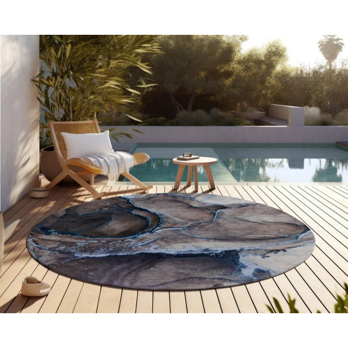 Chantille ACN525 Navy 8' x 8' Rug