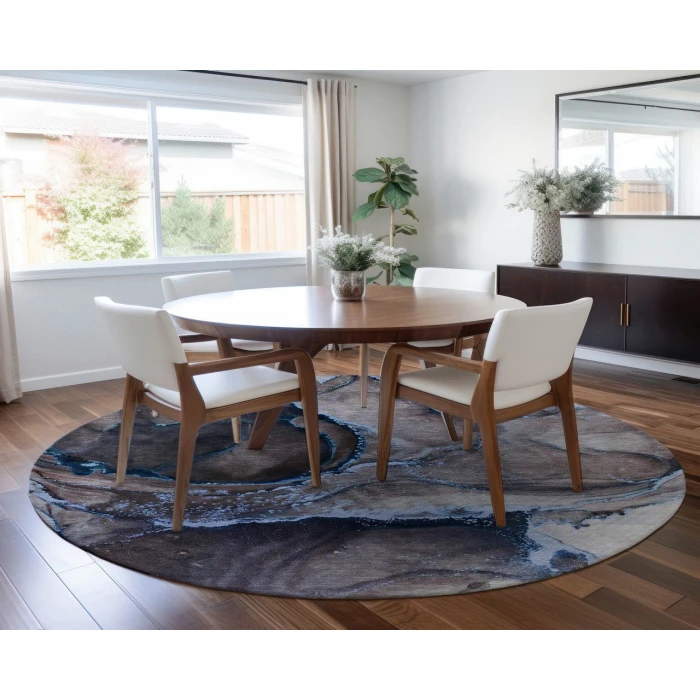 Chantille ACN525 Navy 8' x 8' Rug