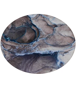 Addison Chantille ACN525 Navy 8 ft. x 8 ft. Round Rug