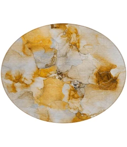 Addison Chantille ACN526 Orange 8 ft. x 8 ft. Round Rug