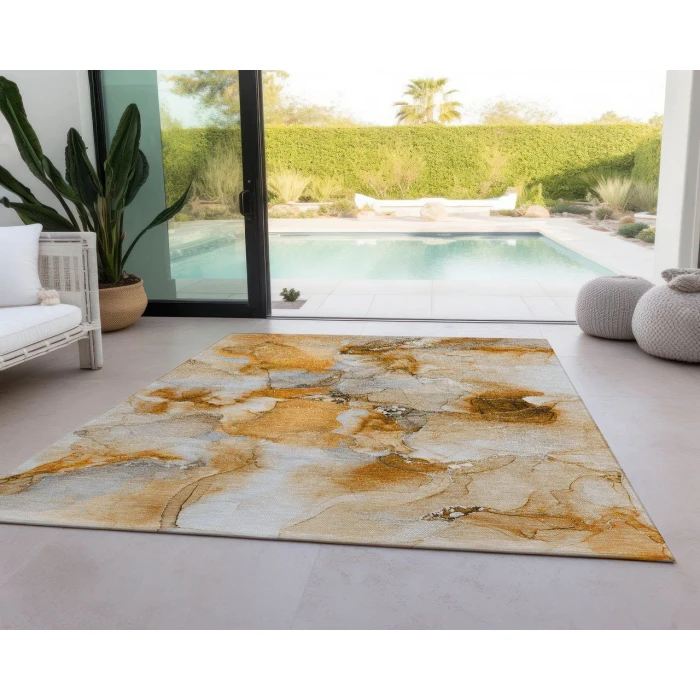 Chantille ACN526 Orange 3' x 5' Rug