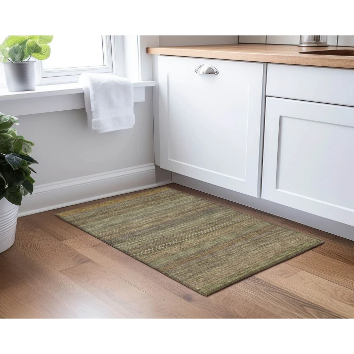 Chantille ACN527 Khaki 1'8" x 2'6" Rug