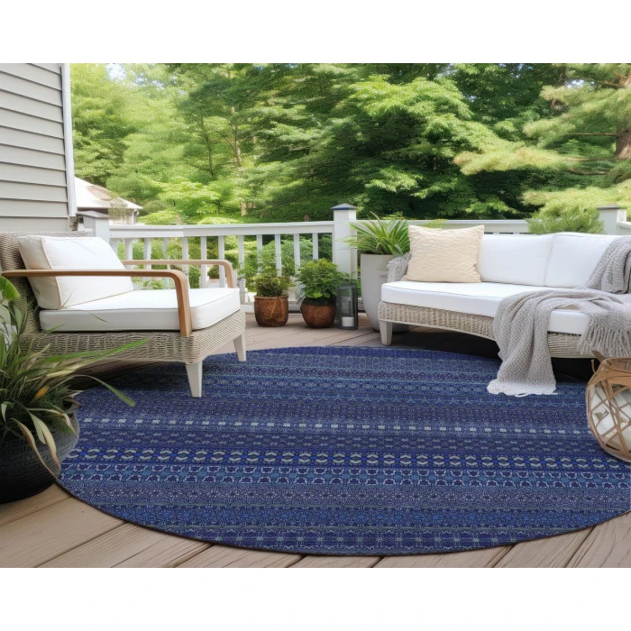 Chantille ACN527 Navy 8' x 8' Rug