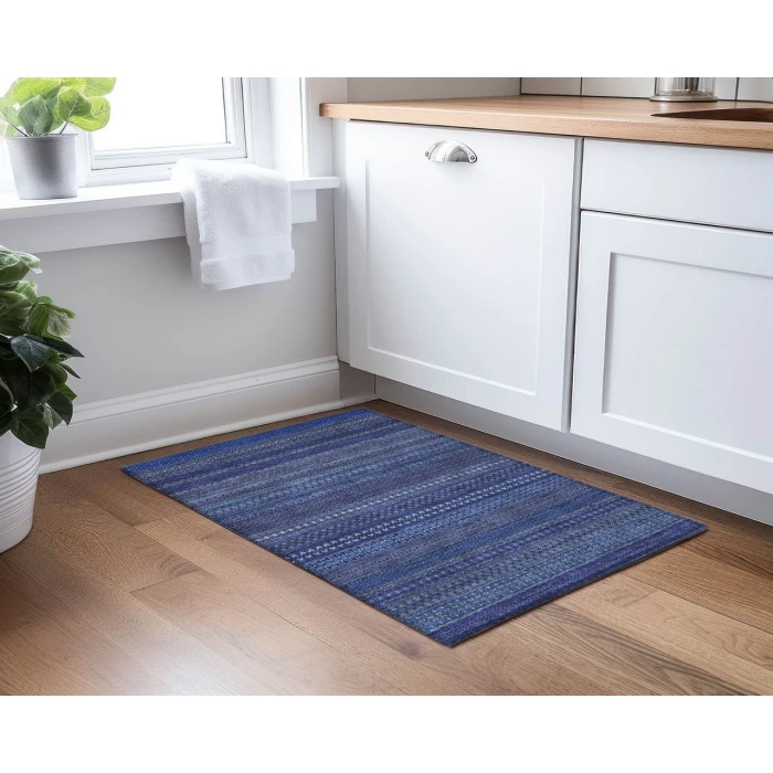 Chantille ACN527 Navy 1'8" x 2'6" Rug