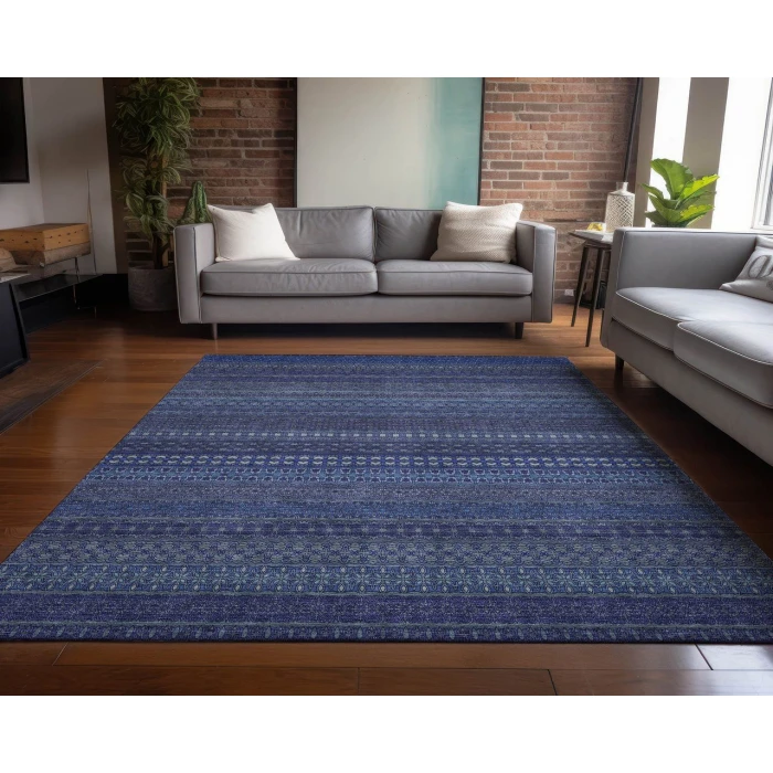 Chantille ACN527 Navy 3' x 5' Rug
