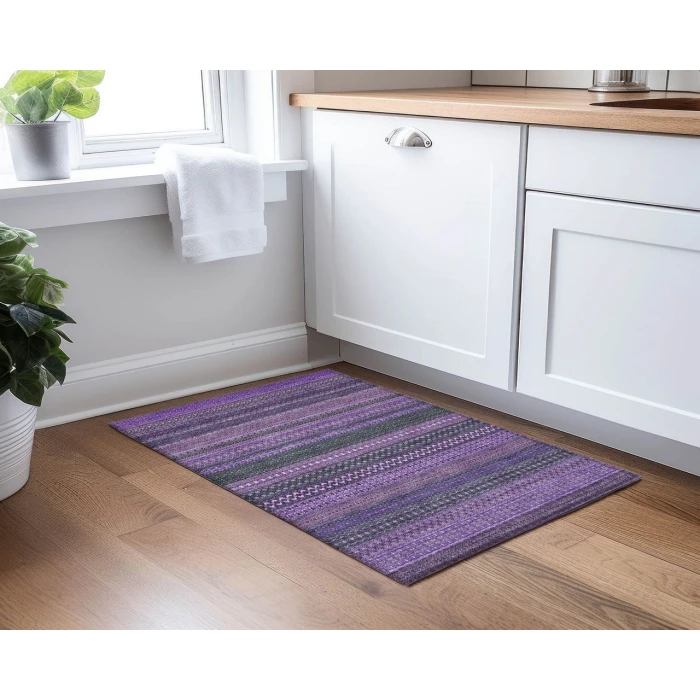 Chantille ACN527 Purple 1'8" x 2'6" Rug