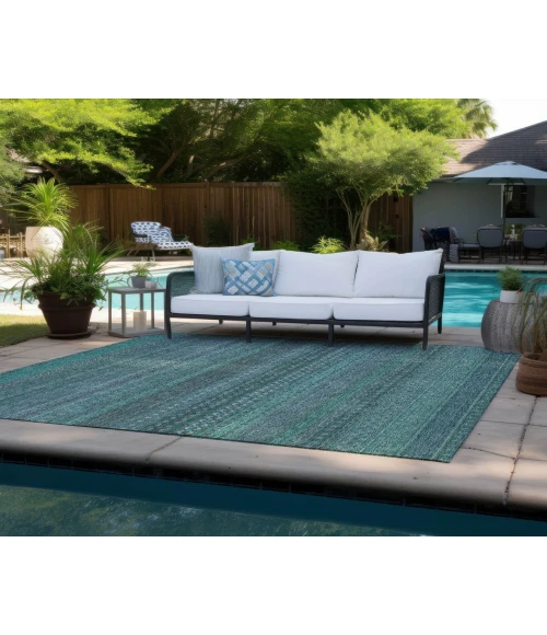 Chantille ACN527 Turquoise 3' x 5' Rug