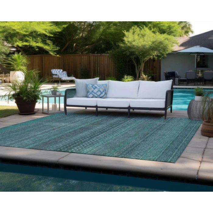 Chantille ACN527 Turquoise 10' x 14' Rug