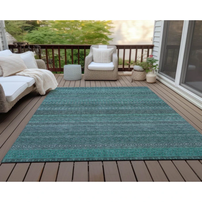 Chantille ACN527 Turquoise 10' x 14' Rug