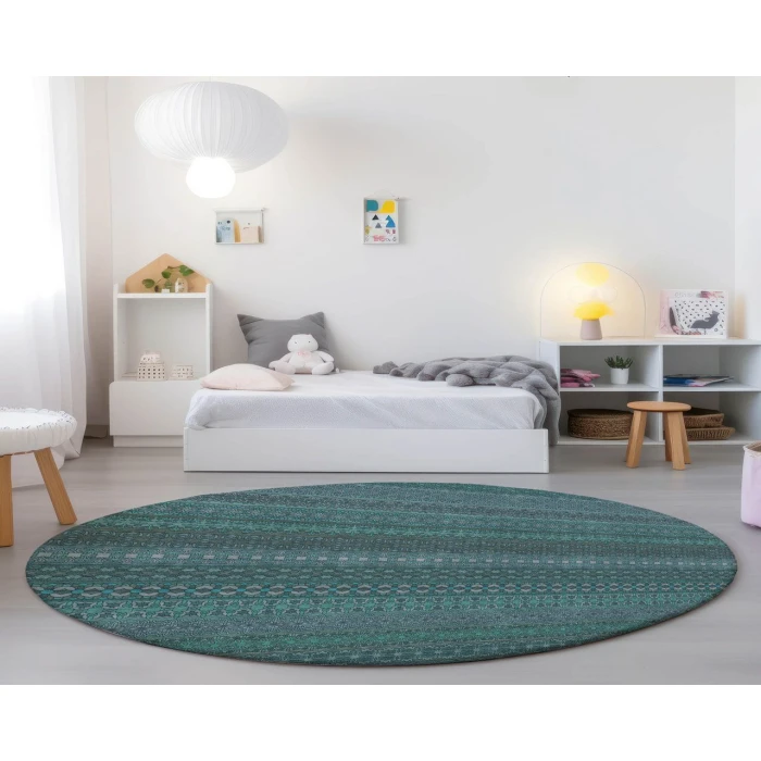 Chantille ACN527 Turquoise 8' x 8' Rug